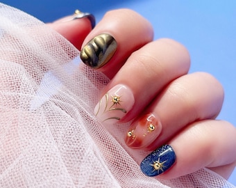 Celestial Mist | Press on nails