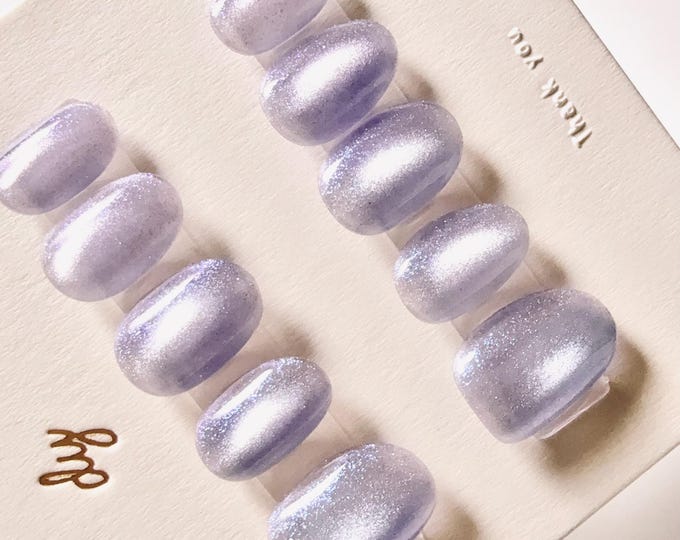 Violet Mist Glow | Press on nails