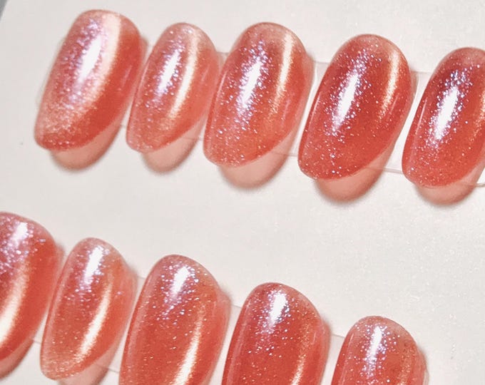 Tomato Red Glow | Press on nails