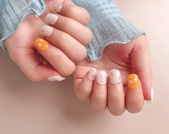 Meowrange Mood | Press on nails