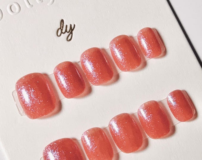 Tomato Red Glow | Press on nails