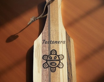 Handcrafted Hardwood Plantain Press Tostonera