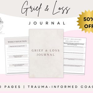 Grief & Loss Journal: Printable Healing Workbook for Bereavement (PDF, 40 Pages)