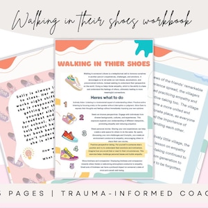 Walking in Their Shoes | Perspective-Taking Workbook | Empathy & Emotional Awareness Printable