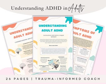 Manual de TDAH para adultos: Planificador imprimible y guía de estrategias (PDF de 26 páginas)