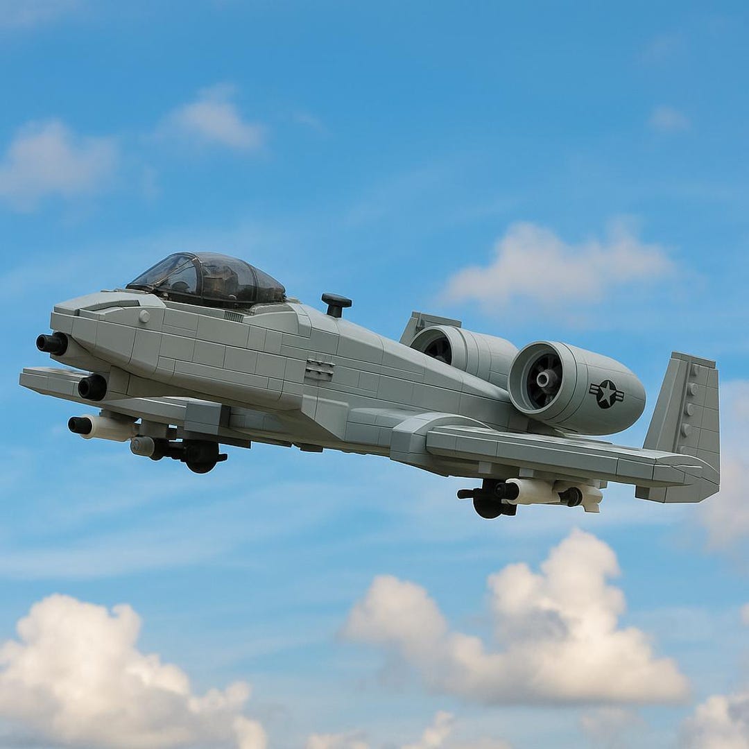 Custom LEGO A-10 Warthog Model – Military Aircraft Building Kit ...
