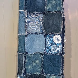 Handmade to Order Custom Patchwork Quilt/Rag Quilt