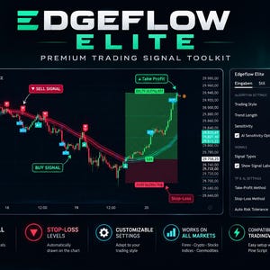EDGEFLOW ELITE – Premium Trading Signal Toolkit | TradingView Indicator | Buy & Sell Signals