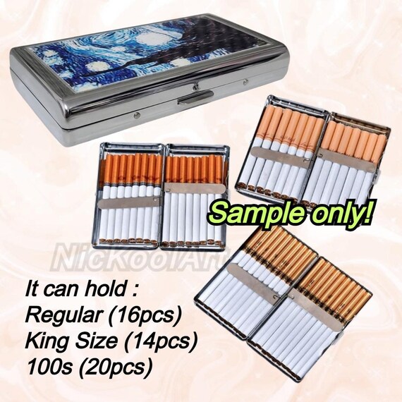 elvis cigarette case rock king elvis presley Cigarette Case Double-sided Metal Wallet Business  Credit Card ID Card Money Clip Case Holder
