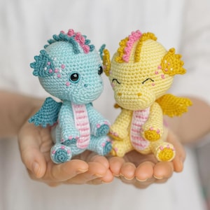 Crochet Fairy Dragon Pattern – Plush Amigurumi Dragon DIY PDF Tutorial