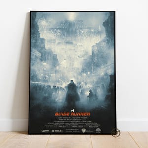 Blade Runner Poster | Deckard Wall Decor | Rolled Canvas Print | Gift Movie Poster • 4