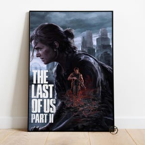 Pôster do jogo The Last of Us | Decoração de parede Ellie | Impressão em tela | Pôster de videogame para presente
