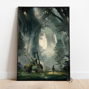 Nier Automata Poster | 2B Wall Decor | Rolled Canvas Print | Gift Video Game Poster • 5