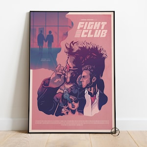 Fight Club Poster | Tyler Durden Wall Decor | Rolled Canvas Print | Gift Movie Poster • 2