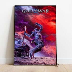 God of War Poster | Kratos Wall Decor | Rolled Canvas Print | Gift Video Game Poster • 7