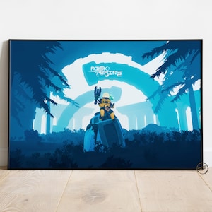 Risk of Rain Poster | Commando Wall Decor | Rolled Canvas Print | Gift Video Game Poster • 3