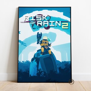 Risk of Rain Poster | Commando Wall Decor | Rolled Canvas Print | Gift Video Game Poster • 2