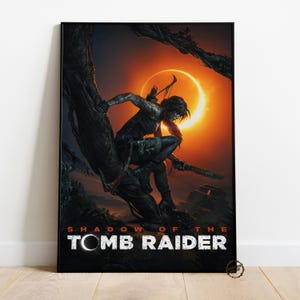 Tomb Raider Canvas Print: Lara Croft Video Game Poster