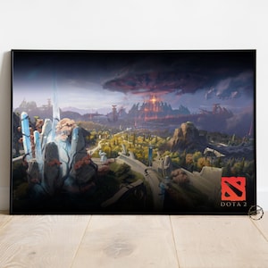 Dota 2 Poster | Top Lane Wall Decor | Rolled Canvas Print | Gift Video Game Poster • 2