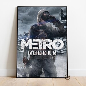 affiche Metro Exodus | Décoration murale Artyom | Impression sur toile roulée | Poster de jeu vidéo cadeau