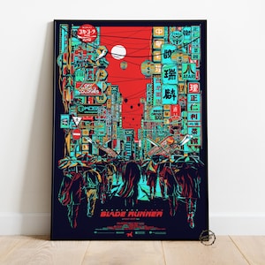 Blade Runner Poster | Deckard Wall Decor | Rolled Canvas Print | Gift Movie Poster • 2