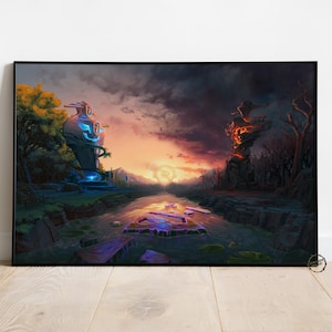 Dota 2 Poster | Mid Lane Wall Decor | Rolled Canvas Print | Gift Video Game Poster • 3