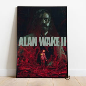 Alan Wake-poster | Alice Wake-muurdecoratie | Opgerolde canvasafdruk | Cadeau videogameposter