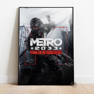affiche Metro Redux de Zazzle.be Liste d'envies Vous avez des idées ? Décoration murale Artyom | Impression sur toile roulée | Poster de jeu vidéo cadeau