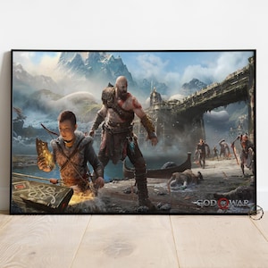 God of War Poster | Kratos Wall Decor | Rolled Canvas Print | Gift Video Game Poster • 9