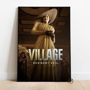 Resident Evil Alcina Dimitrescu Canvas Print: Video Game Wall Decor