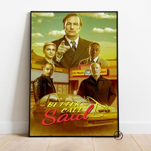 Better Call Saul Poster | Saul Goodman Wall Decor | Rolled Canvas Print | Gift TV Show Poster