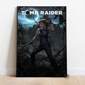 Tomb Raider Canvas Print: Lara Croft Video Game Poster