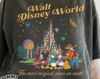Retro Walt DisneyWorld Shirt, Mickey & Friends Shirt, Most Magical Place On Earth Shirt, Disney 2026 Trip Tee, Disneyland Matching Shirt