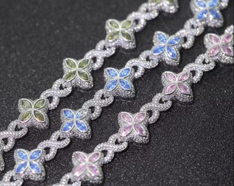 Vierblättriges Kleeblatt Armband - 18K Vergoldeter Glücksbringer