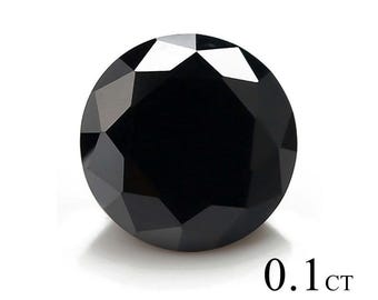 Black Moissanite Gemstone: Round Cut, Lab-Created Engagement Ring Stone