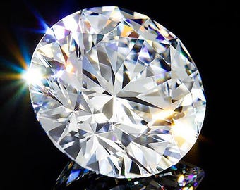 Round Brilliant Moissanite Loose Stone | D Color VVS1 | Diamond Alternative Gemstone | Engagement & Custom Jewelry