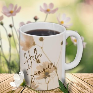 Caneca Olá Verão | Charme Rústico Encontra Vibrações Ensolaradas