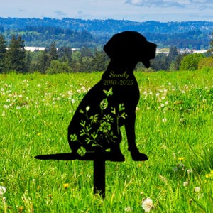 Personalized Dog Memorial Stake, Pet Loss Gift, Custom Garden Sign