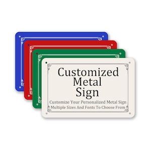 Customized Sign for Wall,Personalized Memorial Sign,Customized  Street Sign,Metal Sign,Hanging Plaque Gift,Custom Parking Sign,Memorial Gift
