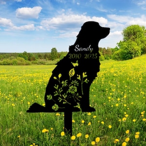 Personalized Pet Memorial Stake, Custom Dog Garden Sign