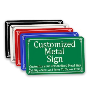Custom Parking Sign, Personalized Metal Sign, Aluminum Metal Sign, Deliveries Sign, Outdoor Sign, Custom Bar Sign, Business Sign,Street Sign