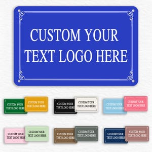Custom Parking Sign for Her/Him, Personalized Metal Sign with Text Logo, Weatherproof Aluminum Sign, Outdoor Sign, Business Sign, Room Sign
