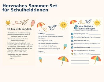 Summer Farewell Elementary School • Printable PDF • Gift for Schoolchild, Teacher, Parents