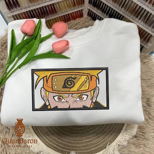 Trendy Anime Embroidery Sweater, Custom Anime Shirt, Perfect Gift for Anime Lovers