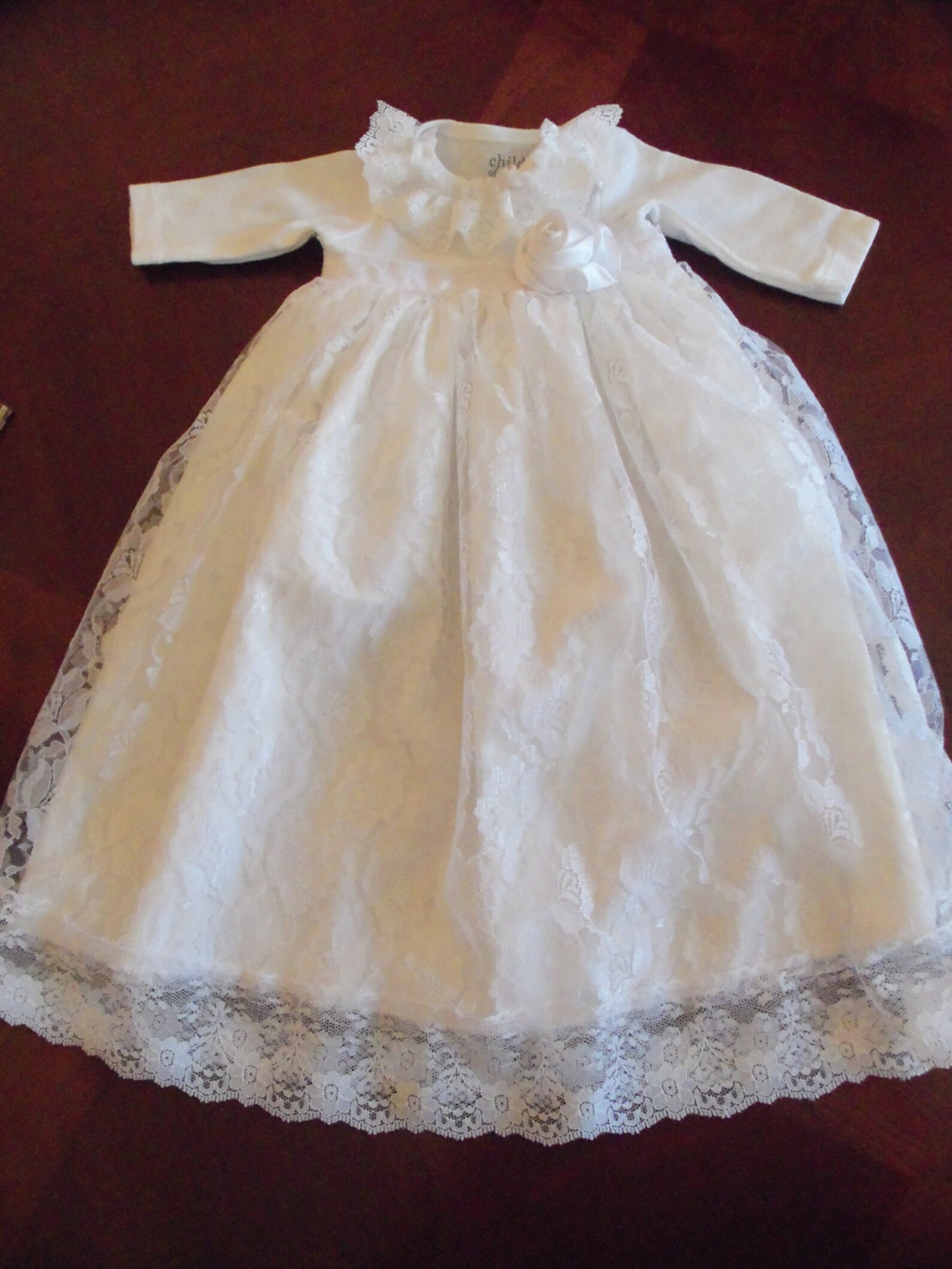 Baby Lace MAXI DRESS SET Baby Maxi Dress Set Christening | Etsy