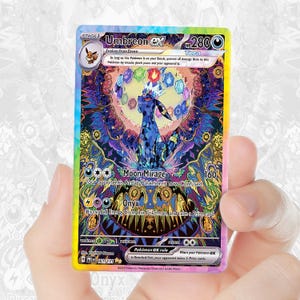 Calcomanía holográfica personalizada / TCG / para tarjetas de crédito, portátiles, teléfonos, botellas de agua / Regalos / Cumpleaños / Niños y amigos