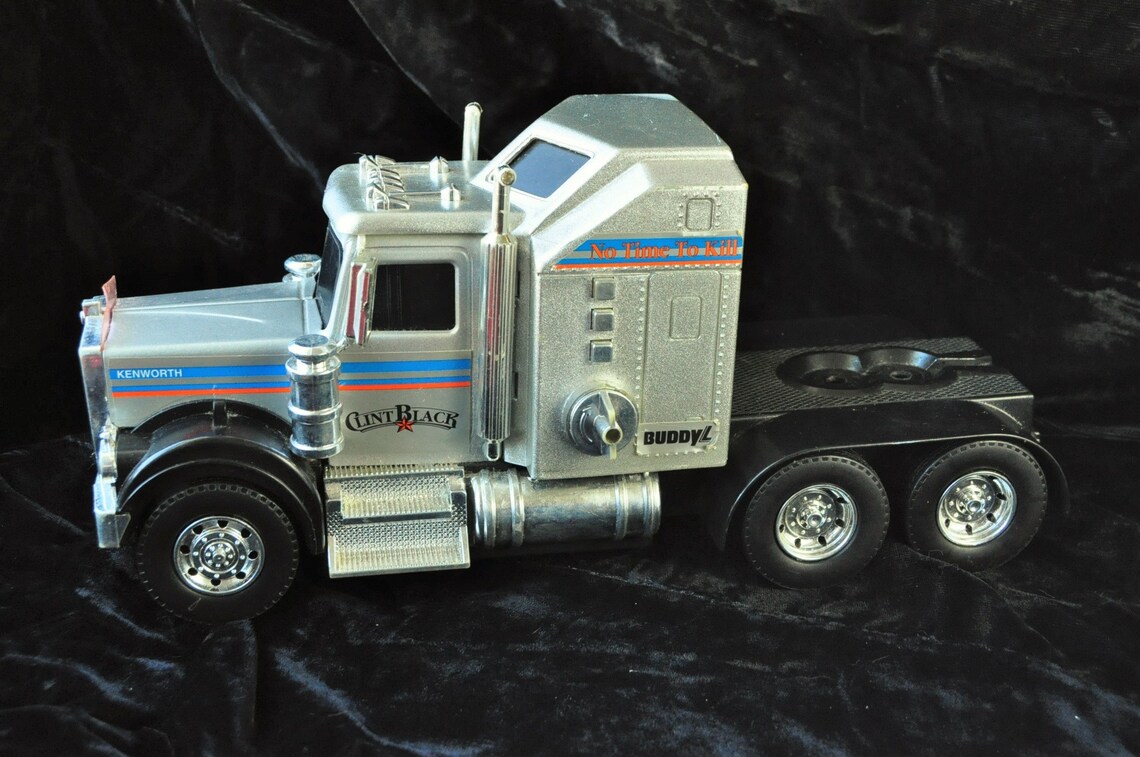 Vintage Metal Toy Semi Truck Clint Black on Tour 1983 Buddy L Etsy