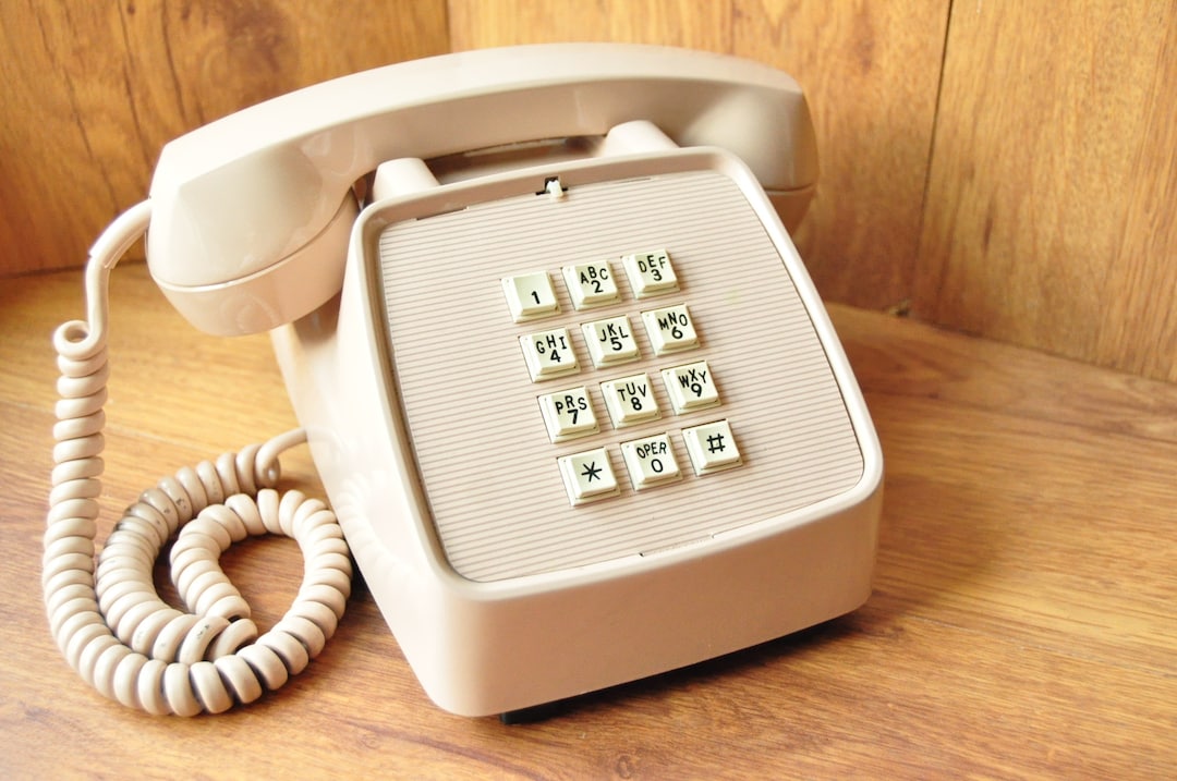 Vintage Push Button Dial Phone Telephone 80s 90s Untested GTE 1980s