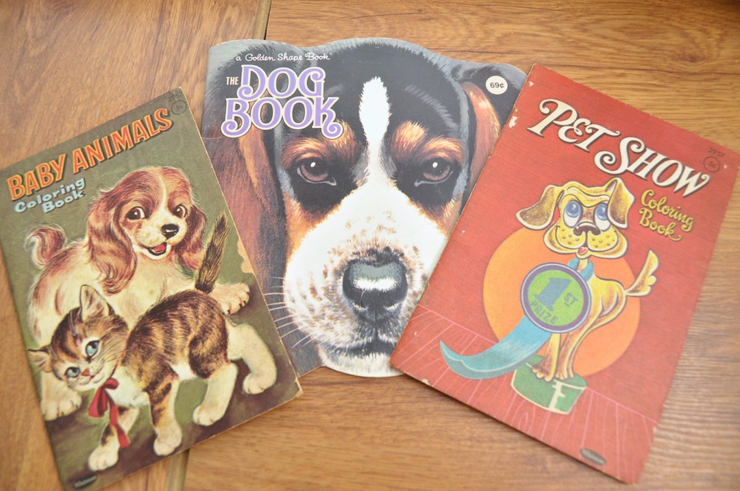 Vintage Childrens Books Set of 3 Destash Animal Themed Pet Show Baby ...