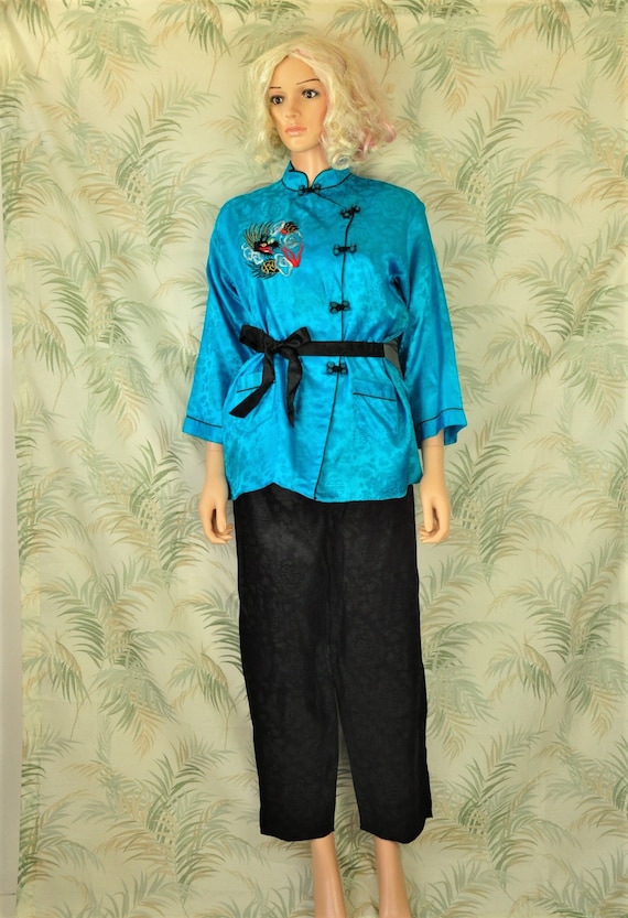 Vintage Mens Womens 60s 70s Oriental Japan Pajama 